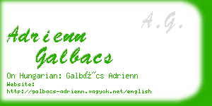 adrienn galbacs business card